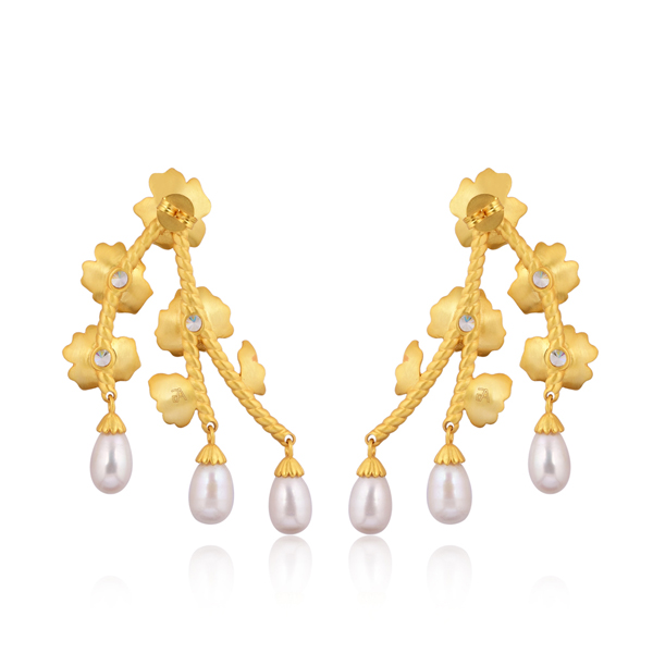 Golden Cascade Earrings - Image 3