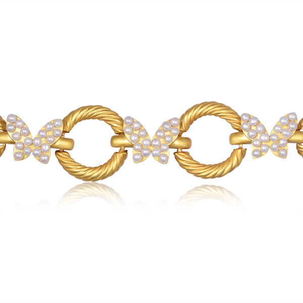 Golden Butterfly Choker Necklace - Image 2