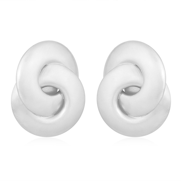 Twisted Loop Statement Earrings - Image 2