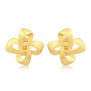 Golden Clover Earrings in 18k Gold plated Brass