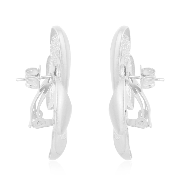 Silver Clover Earrings in sliver plated brass