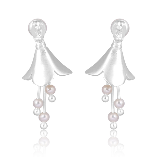 Elegance Bloom Floral Earrings - Image 2